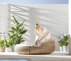 Dehner Daybed Tulum, ca. B179/H163/T220 cm