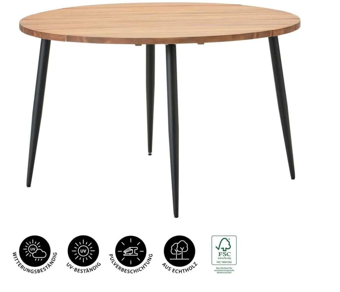 Dehner Dining-Tisch Venezia, Ø120/H75 cm
