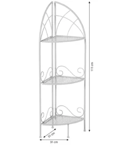 Dehner Eckregal Luca, ca. B31/H111/T31 cm