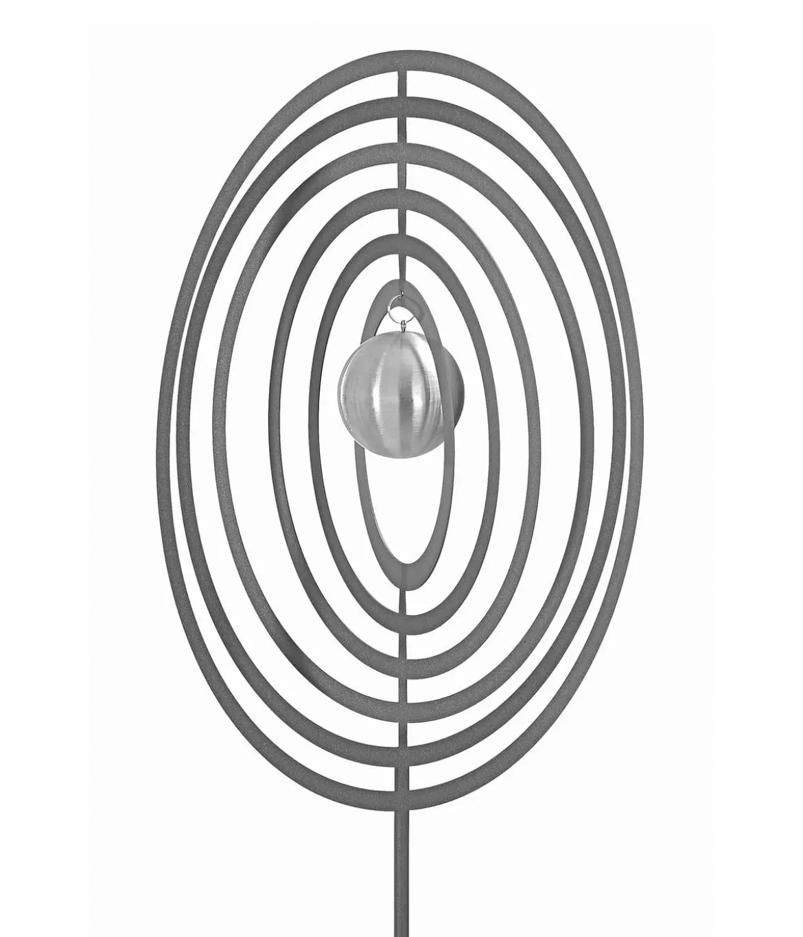 Dehner Edelstahl-Dekostab Circle, silber