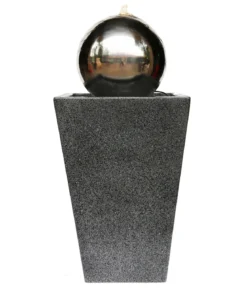 Dehner Edelstahl-Gartenbrunnen Kioto, ca. B34/H83/T34 cm