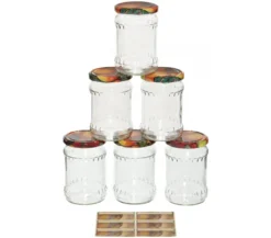 Dehner Einkochglas, 550 ml, 6er-Set
