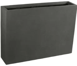 Dehner Fiberglas-Kasten, rechteckig, grau, ca. B118/H85/T26 cm