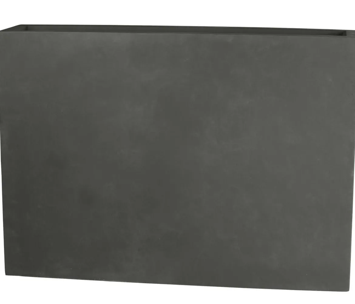 Dehner Fiberglas-Kasten, rechteckig, grau, ca. B118/H85/T26 cm