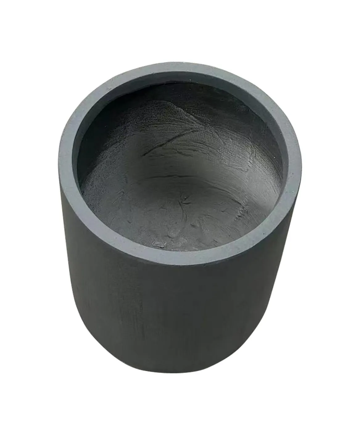 Dehner Fiberglas-Topf Curved, rund, anthrazit