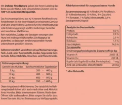 Dehner Fine Nature Nassfutter für Hunde Adult, Rind mit Reis, Zucchini & Tomate