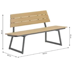 Dehner Gartenbank Merida, 2-Sitzer