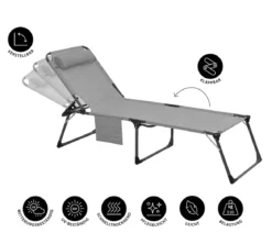 Dehner Gartenliege Mallorca, ca. B71/H112/T232 cm
