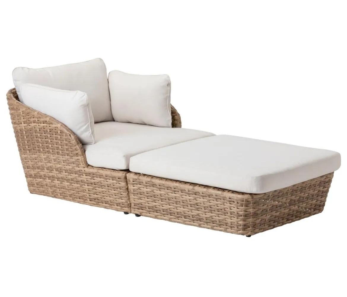 Dehner Gartenliege Tulum, 2-teilig, ca. B103/H66/T200 cm