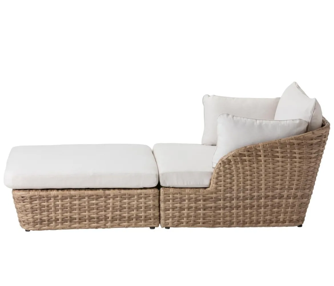 Dehner Gartenliege Tulum, 2-teilig, ca. B103/H66/T200 cm