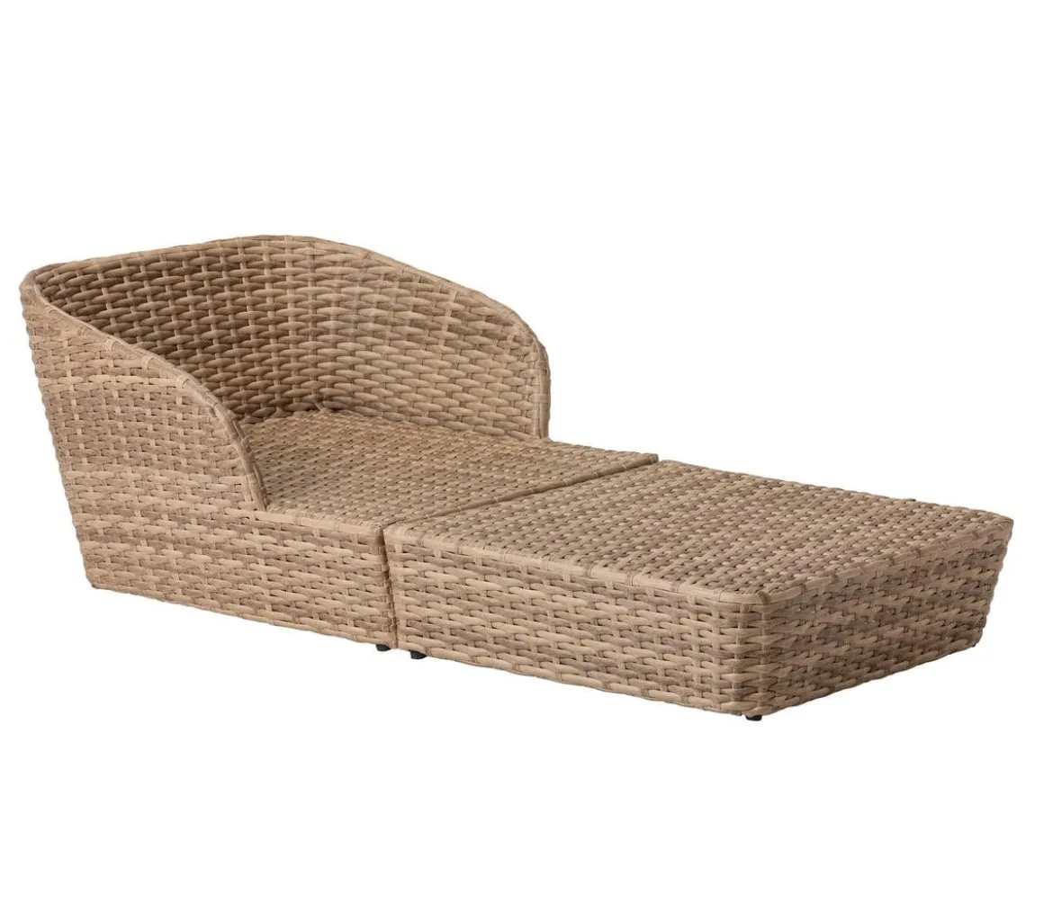 Dehner Gartenliege Tulum, 2-teilig, ca. B103/H66/T200 cm