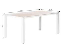 Dehner Gartentisch Palermo, ca. B160/H74/T87 cm