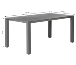 Dehner Gartentisch Palermo, ca. B160/H74/T87 cm