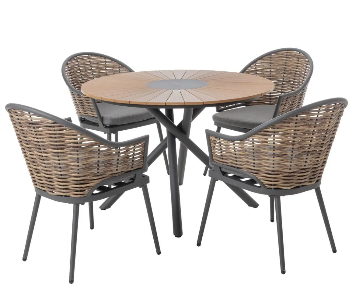 Dehner Geflechtsessel Barcelona, ca. B61,5/H82,5/T61,5 cm