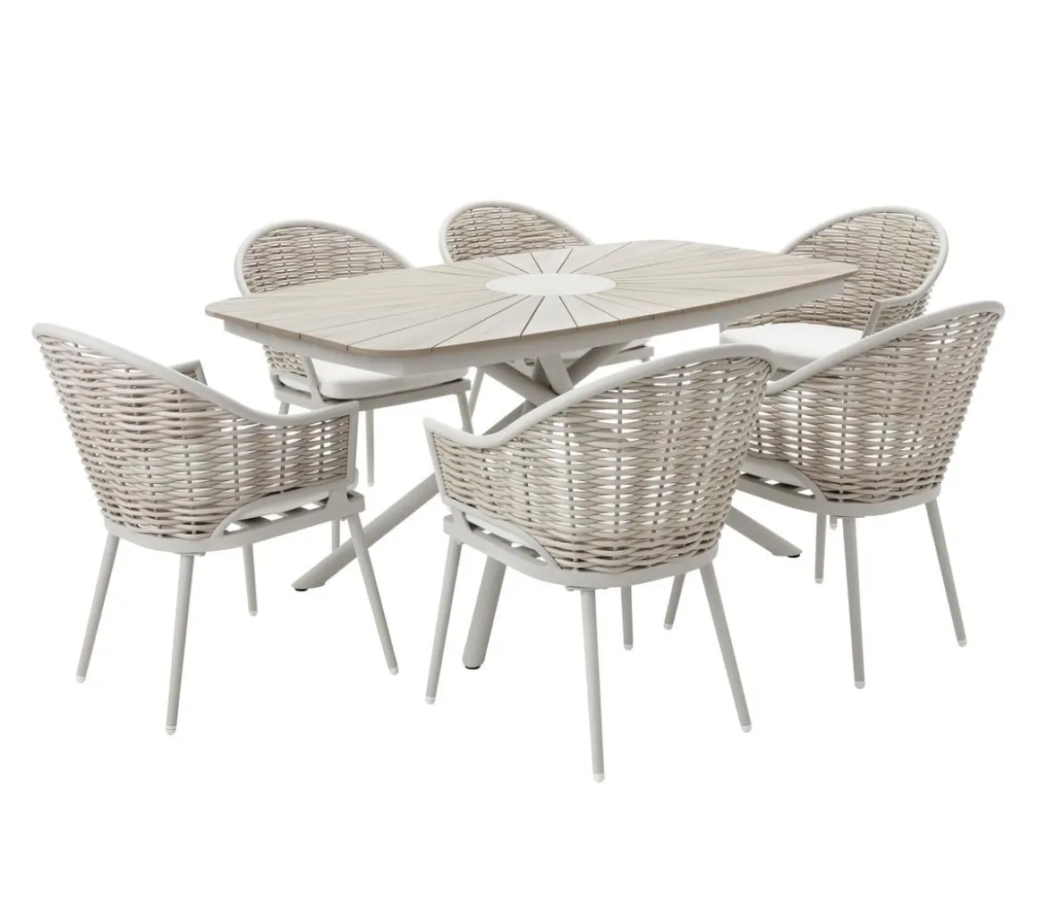 Dehner Geflechtsessel Barcelona, ca. B61,5/H82,5/T61,5 cm