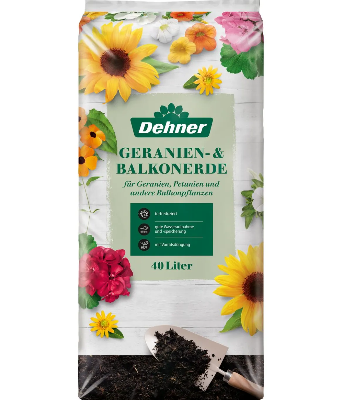 Dehner Geranien- & Balkonerde, 40 l