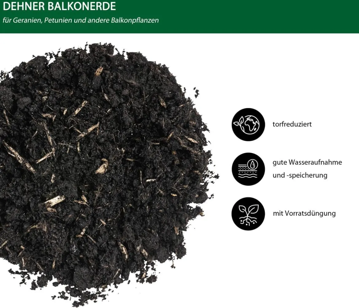 Dehner Geranien- & Balkonerde, 57 x 40 Liter