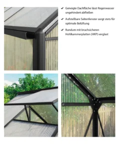 Dehner Gewächshaus Urbania 3800, inkl. Fundament