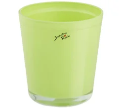 Dehner Glas-Übertopf, konisch, ca. Ø12 cm