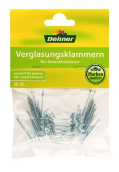 Dehner Glasfederklammern, 20 Stück