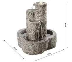 Dehner Granit-Gartenbrunnen Heidelberg, ca. B50/H55/T50 cm
