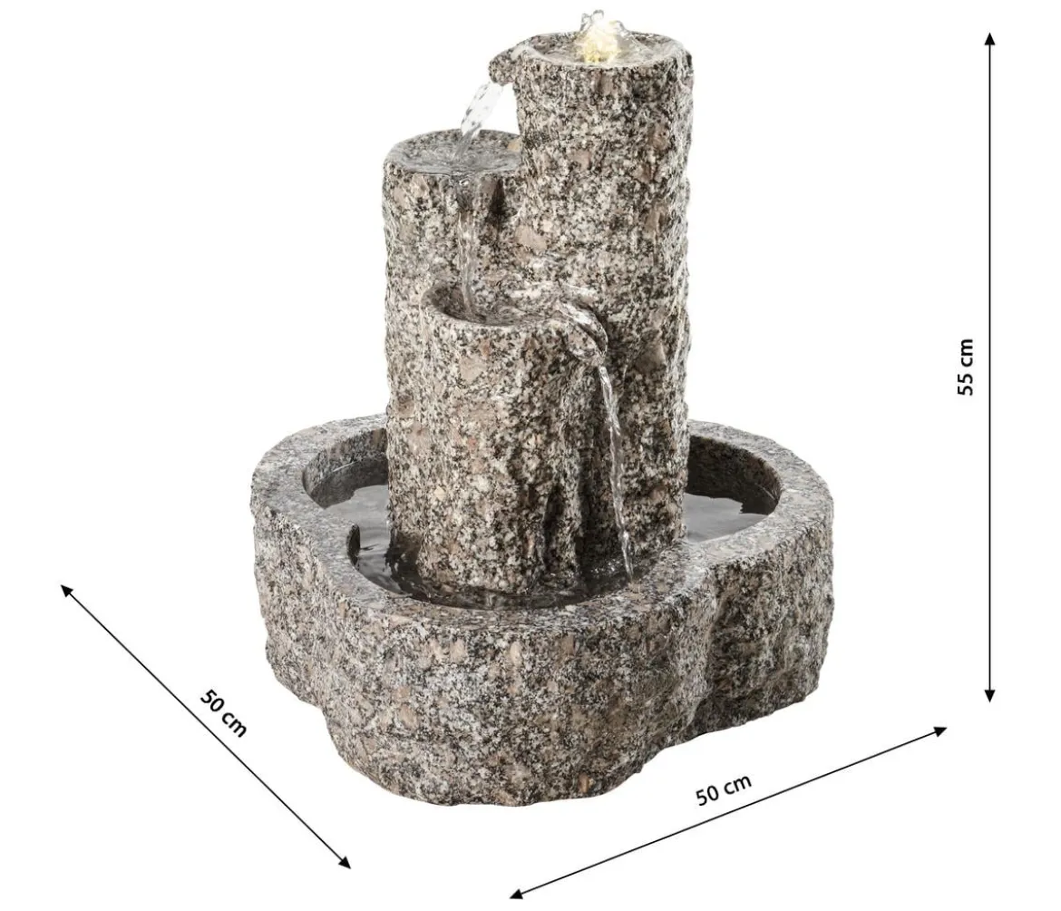 Dehner Granit-Gartenbrunnen Heidelberg, ca. B50/H55/T50 cm