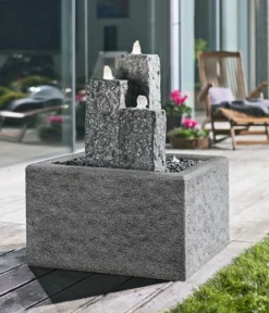 Dehner Granit-Gartenbrunnen Nizza, ca. H25,35,45 cm