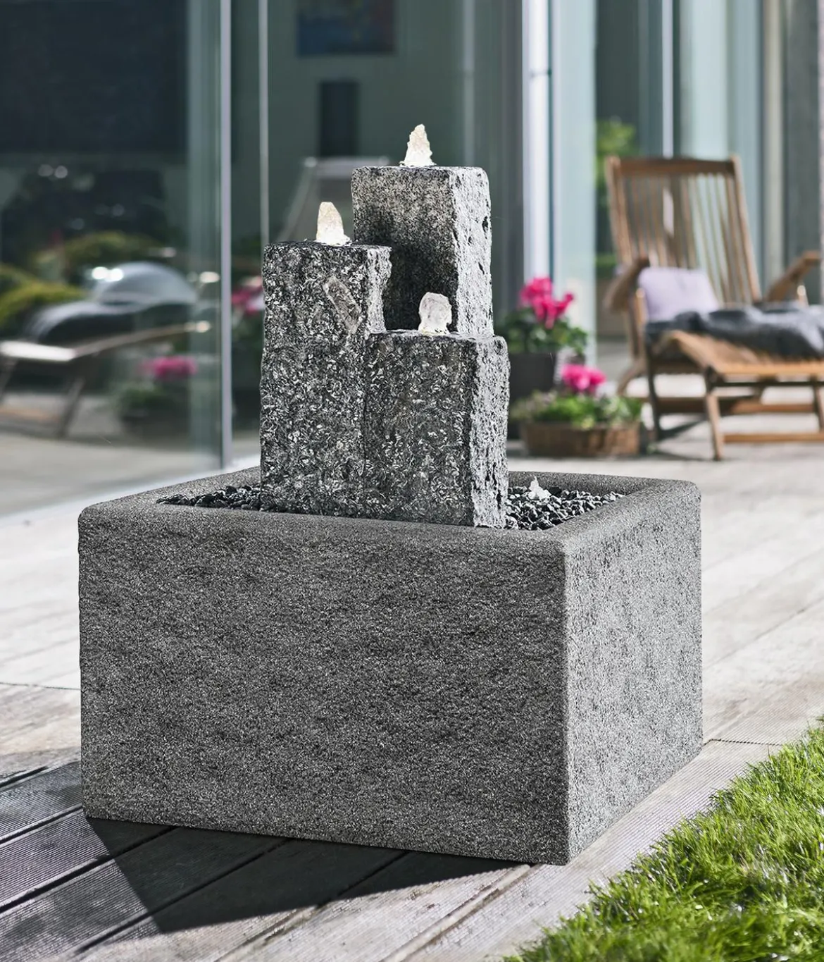 Dehner Granit-Gartenbrunnen Nizza, ca. H25,35,45 cm
