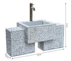 Dehner Granit-Gartenbrunnen Gmunden, ca. B95/H75/T45 cm