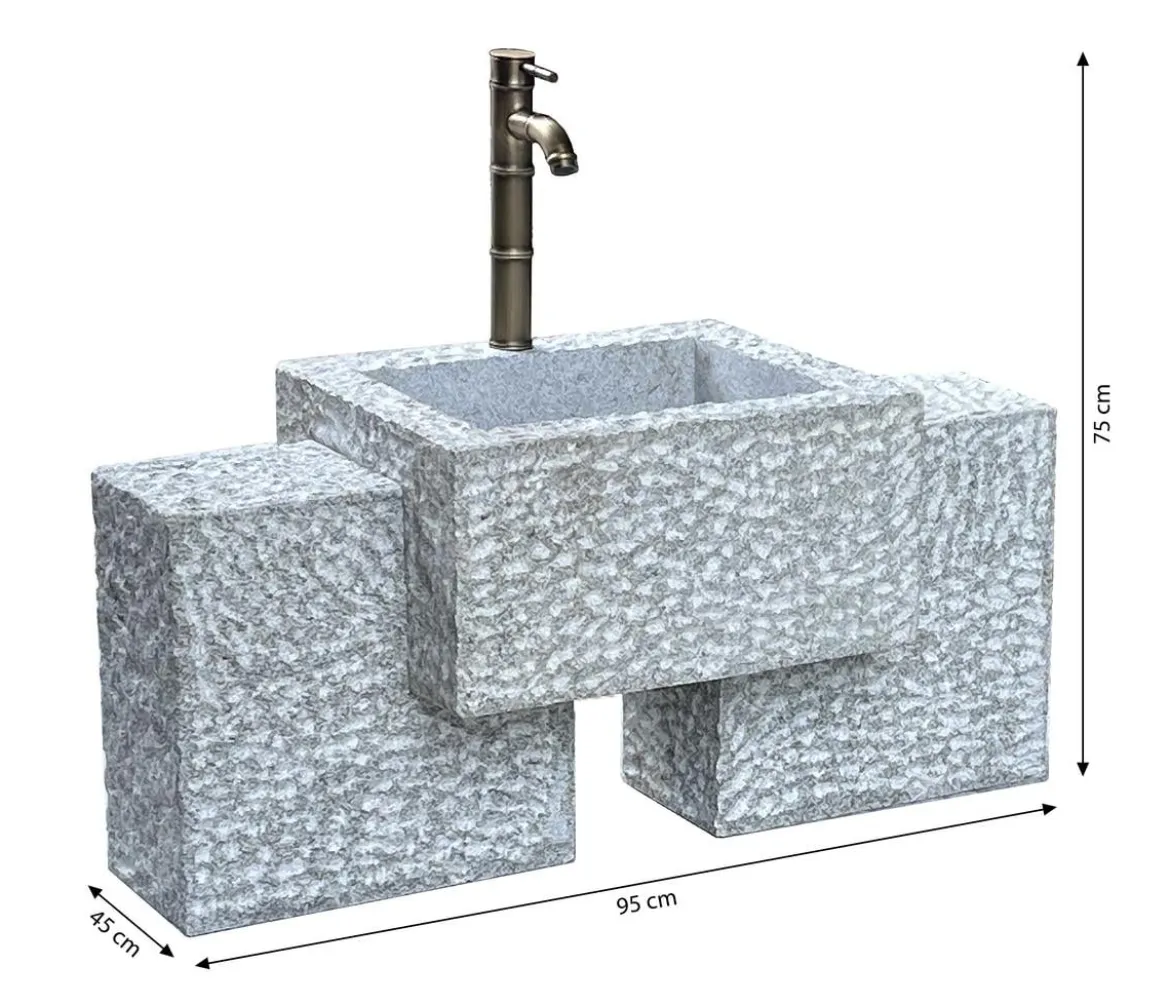 Dehner Granit-Gartenbrunnen Gmunden, ca. B95/H75/T45 cm