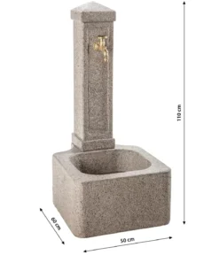 Dehner Granit-Gartenbrunnen Graz, ca. H110 cm
