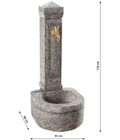 Dehner Granit-Gartenbrunnen Berlin, ca. H110 cm