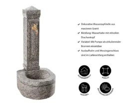 Dehner Granit-Gartenbrunnen Berlin, ca. H110 cm