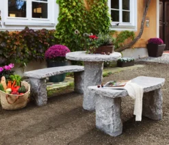 Dehner Granit-Tisch, rund, ca. Ø75/H75 cm