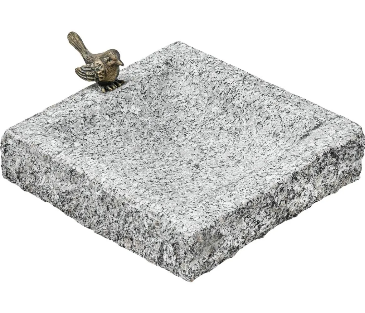 Dehner Granit-Vogeltränke, ca. B30/H7/T30 cm