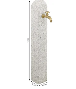 Dehner Granit-Wasserzapfsäule, ca. B15/112/T15 cm