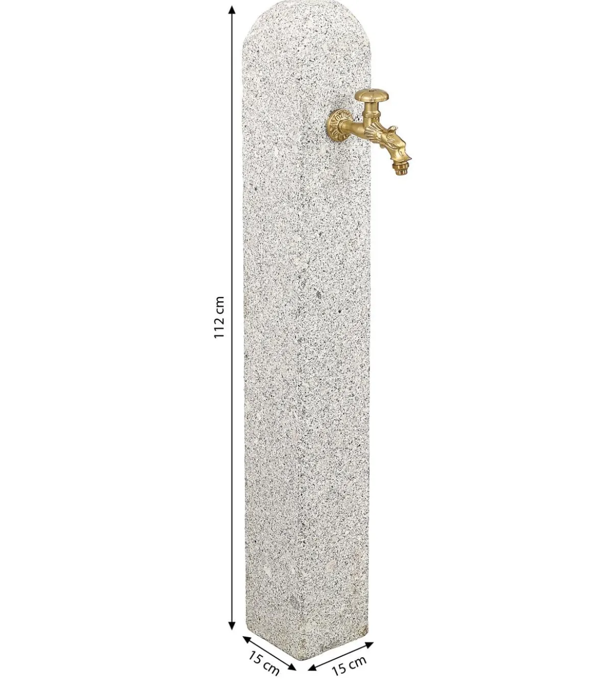 Dehner Granit-Wasserzapfsäule, ca. B15/112/T15 cm
