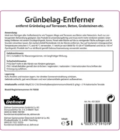 Dehner Grünbelag-Entferner, flüssig, 5 l