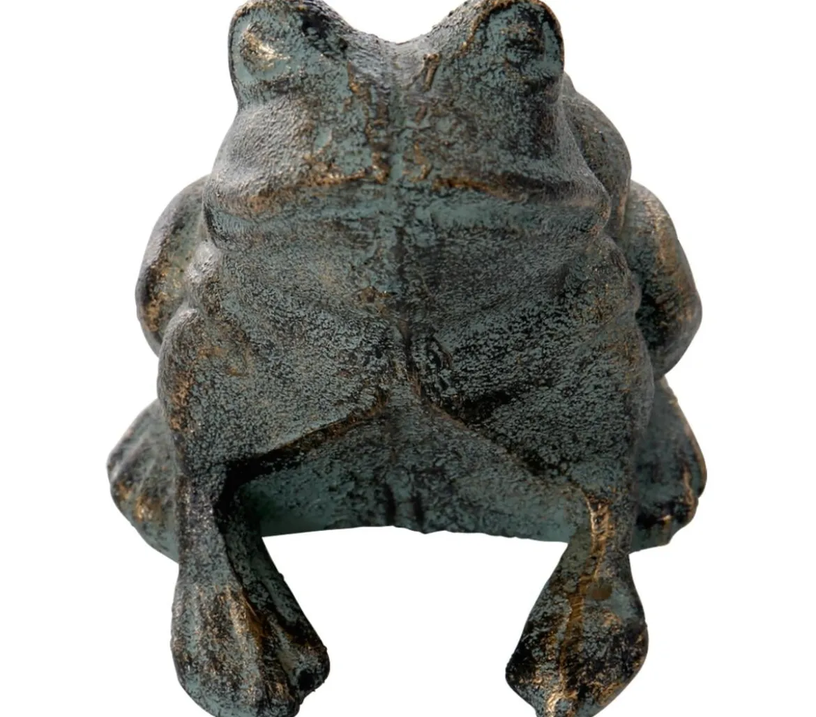 Dehner Gusseisen Frosch Antik, 11,5 x 10,5 x 12,5 cm