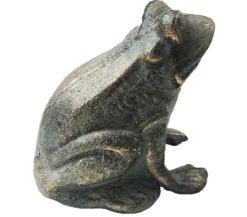 Dehner Gusseisen Frosch Antik, 11,5 x 10,5 x 12,5 cm