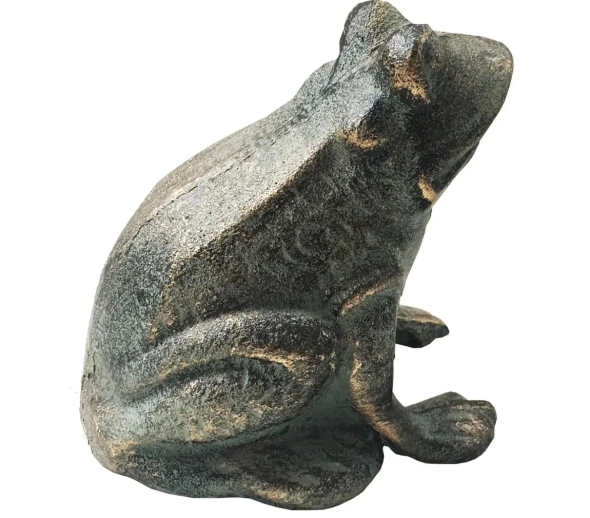 Dehner Gusseisen Frosch Antik, 11,5 x 10,5 x 12,5 cm