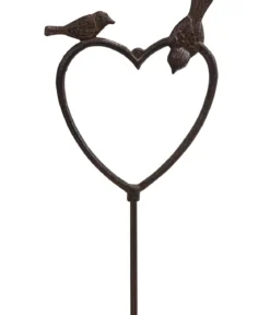 Dehner Gusseisen-Stab Vogelherz, ca. H120 cm