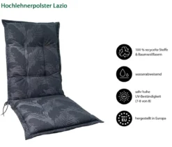Dehner Hochlehnerauflage Lazio, ca. B50/H6/T123 cm