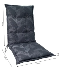 Dehner Hochlehnerauflage Lazio, ca. B50/H6/T123 cm