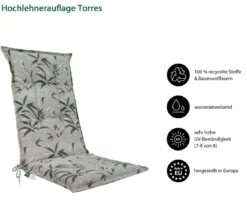 Dehner Hochlehnerauflage Torres, ca. B50/H6/T123 cm