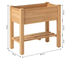 Dehner Holz-Balkonhochbeet Quebec, natur, ca. B86,5/H85/T46 cm