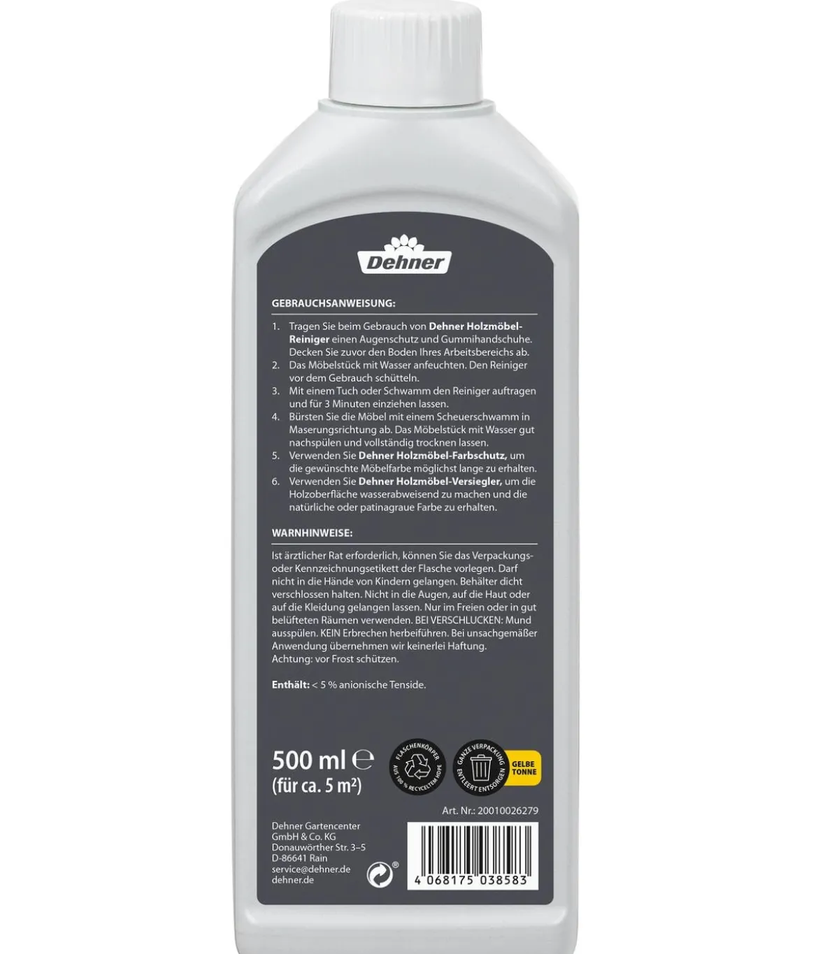 Dehner Holzmöbel-Reiniger, 500 ml