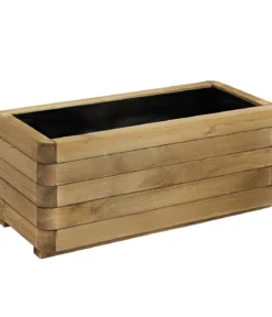 Dehner Holz-Pflanzkasten, ca. B90/H40/T35 cm, braun