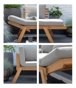 Dehner Holz-Sofa Macao