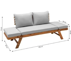 Dehner Holz-Sofa Macao